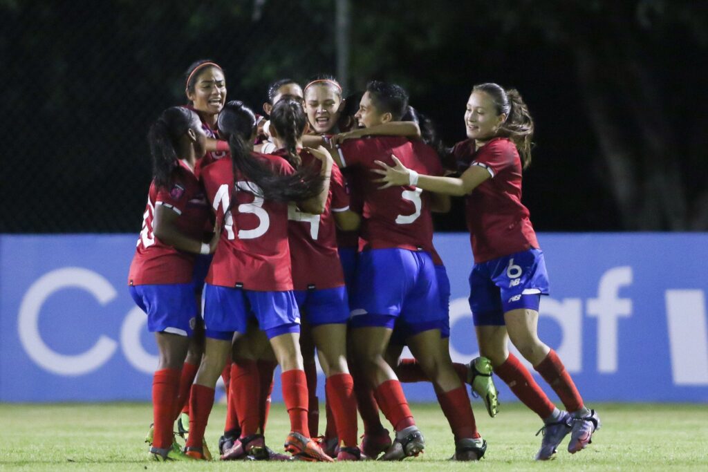 Tanisha Fonseca anota el tanto del triunfo contra Nicaragua. Foto: MIGUEL GUITIERREZ/CONCACAF/STRAFFON IMAGES