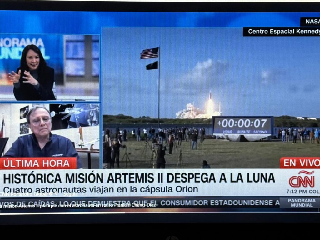 Captura de imagen de entrevista a CNN en Español