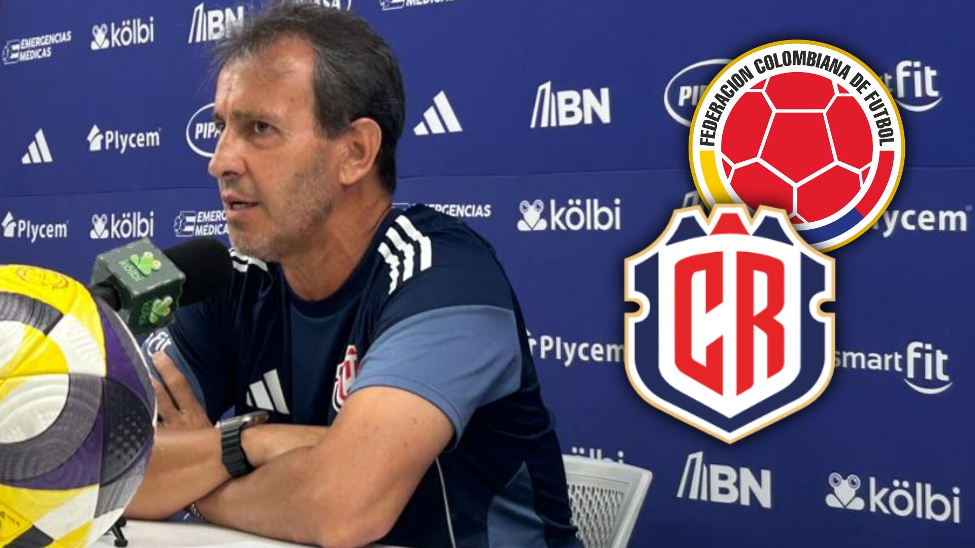 Costa Rica anunció su convocatoria para el amistoso frente a Colombia