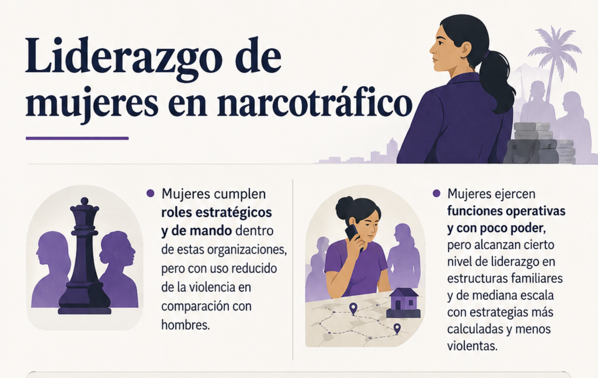 Así ejercer su liderazgo las mujeres en estructuras criminales