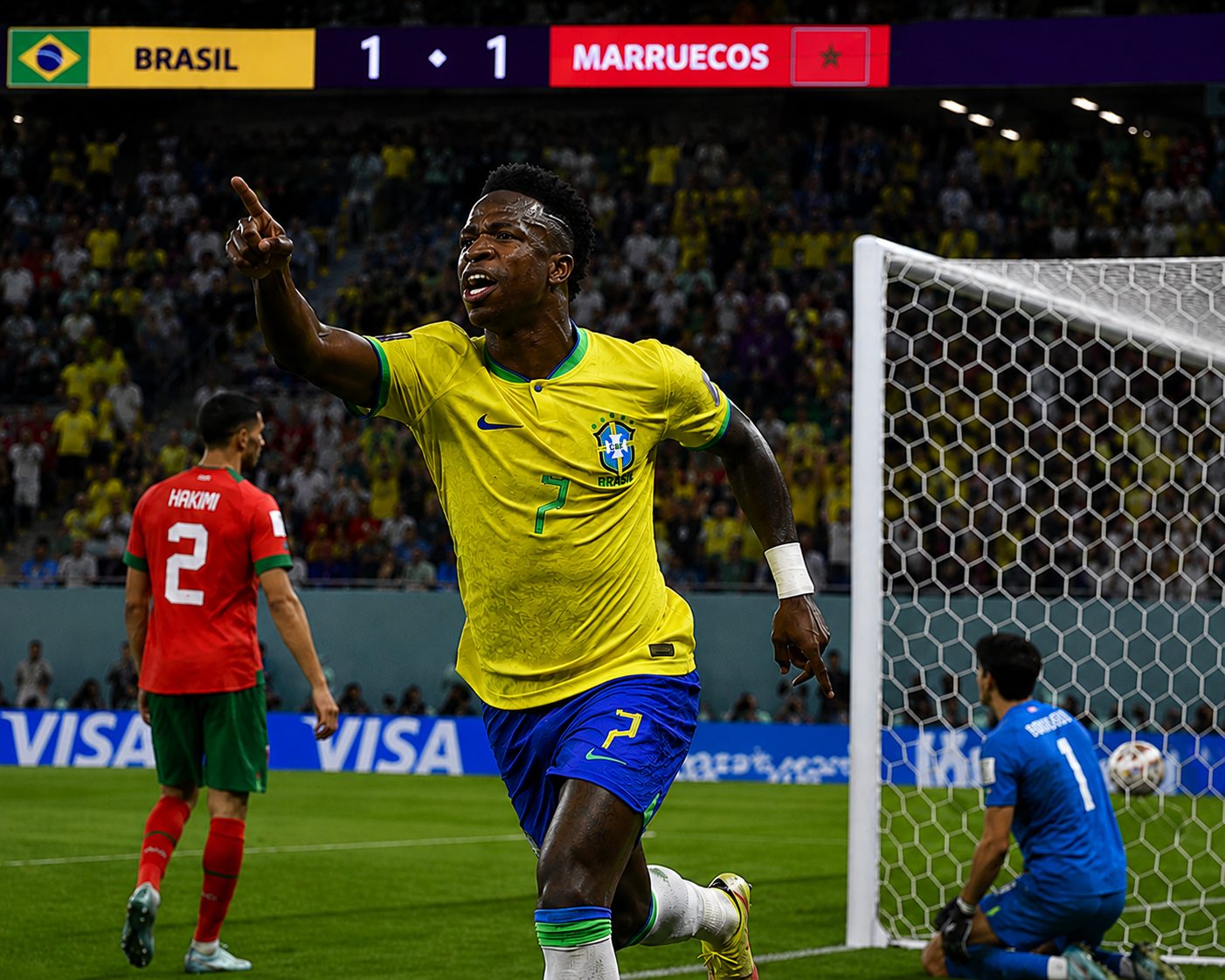 Brasil y Marruecos dieron todo en la cancha por un «agrio» empate