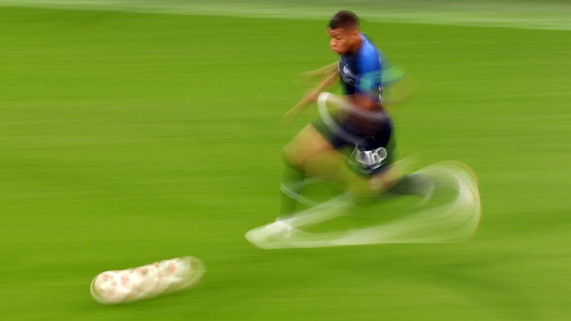 Kylian Mbappé registró el sprint más rápido del Mundial