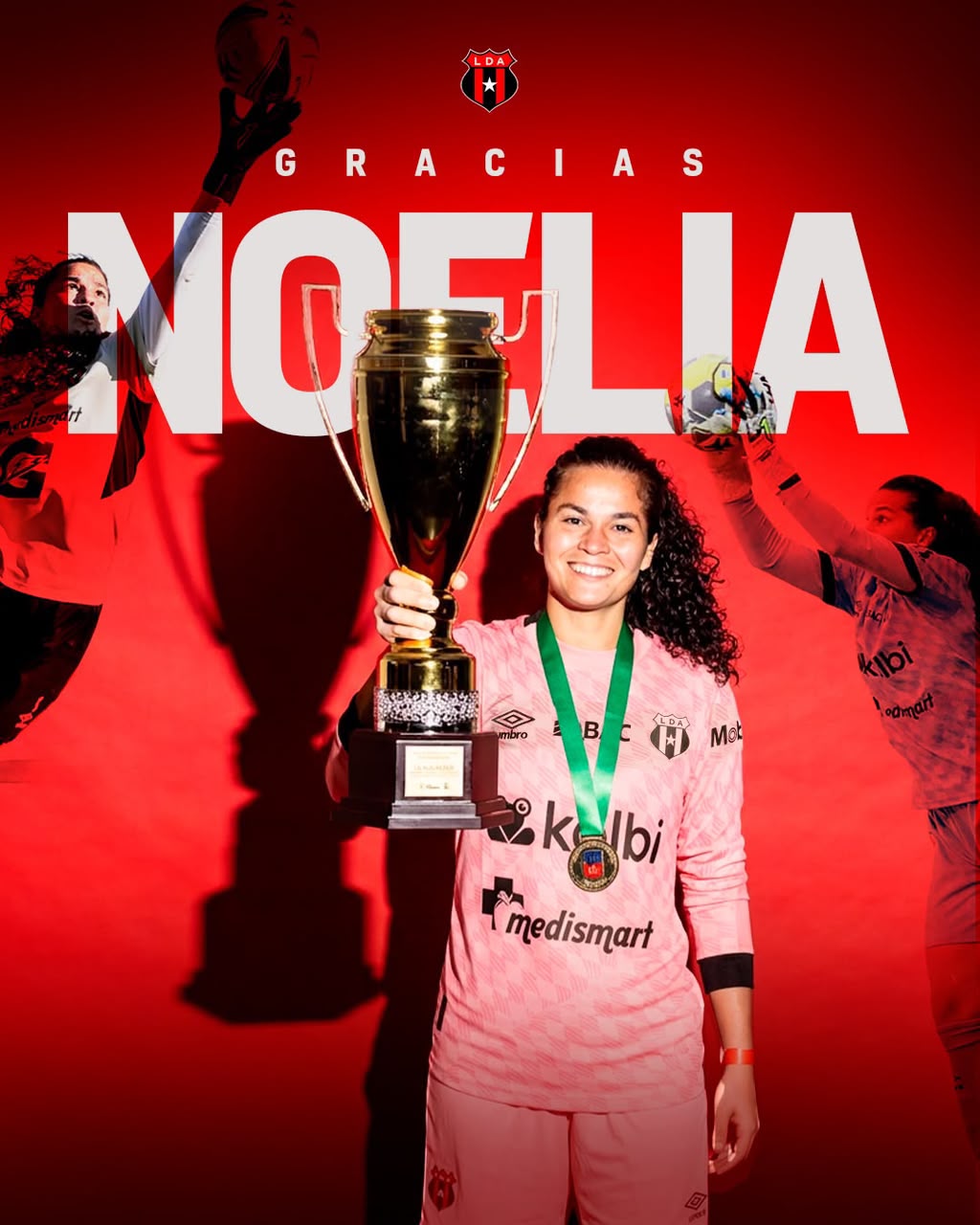 Alajuelense anuncia la salida de Noelia Bermúdez