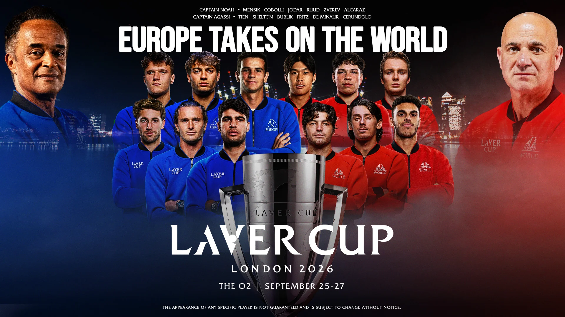 Así se disputará la Laver Cup 2026