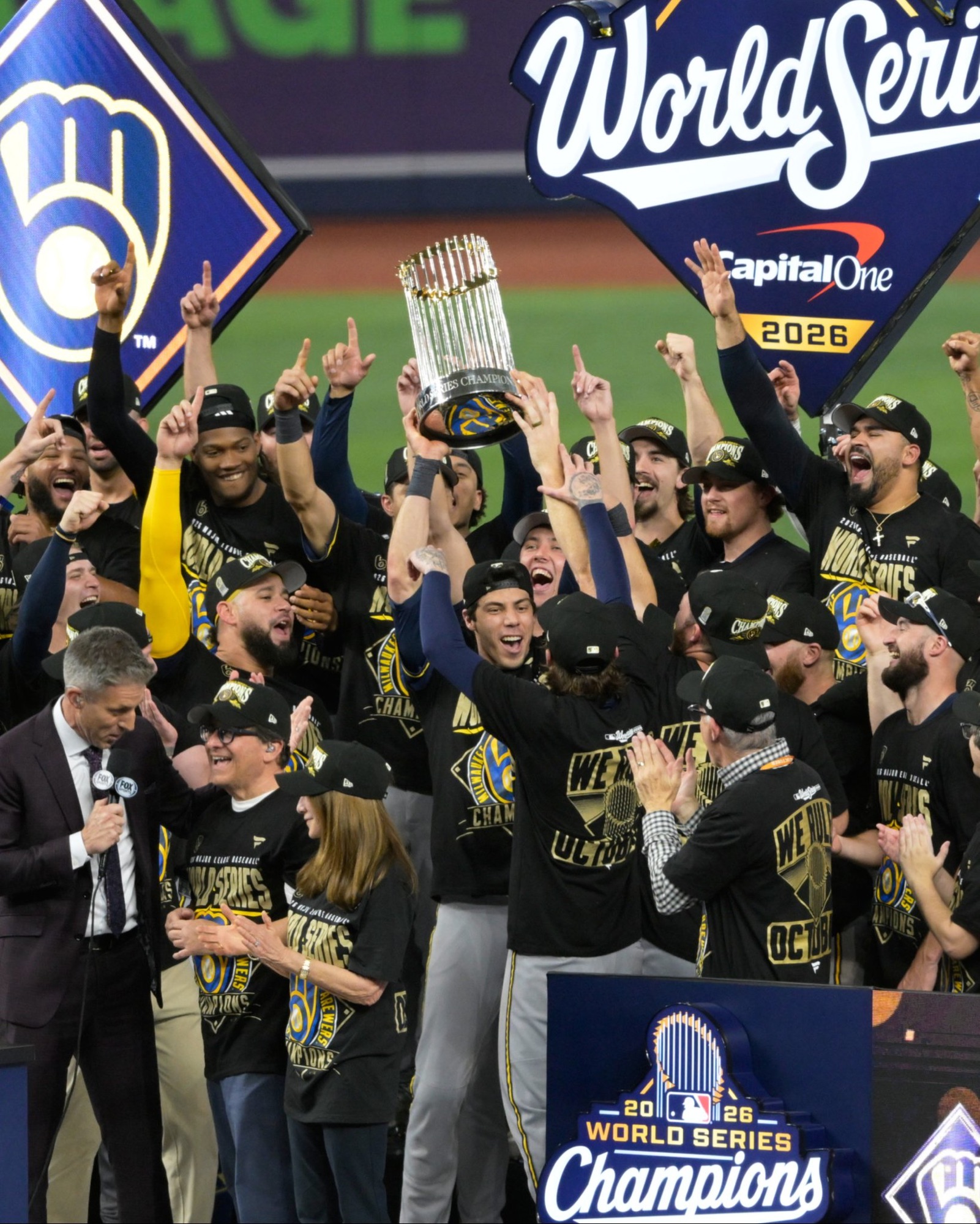 Por primera vez en la historia, los Brewers son campeones de las Grandes Ligas