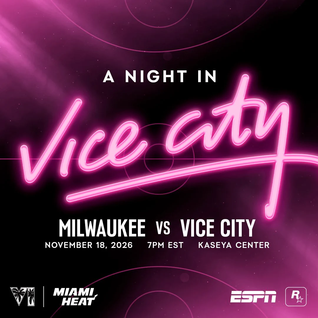 Miami Heat se convertirá en ‘Vice City’ por el lanzamiento de GTA VI